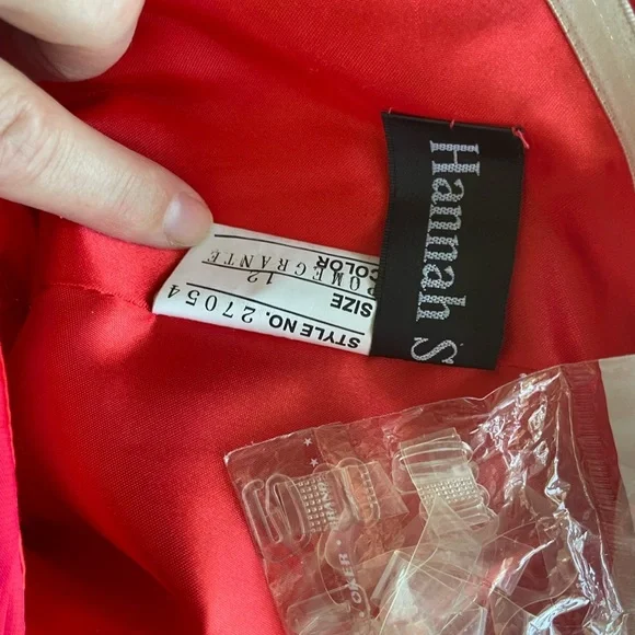 Hannah 12 Pink Embellished Ruched Strapless Prom Dress Special Occasion EUC - Picture 7 of 7